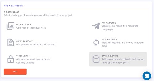 Adding a staking module in the idexo web application.