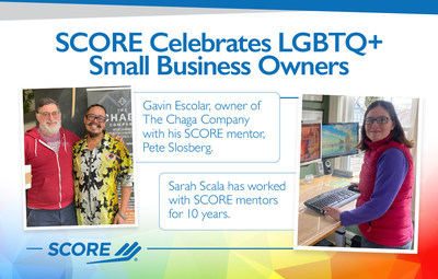 During Pride Month, SCORE, mentors to America's small businesses and a resource partner of the U.S. Small Business Administration, is honoring the 1.4 million LGBTQ+ entrepreneurs throughout the country