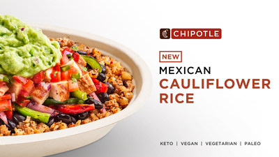 Chipotle is piloting Mexican Cauliflower Rice at 60 restaurants in Arizona, California and Wisconsin. The new plant-based menu innovation is crafted with freshly-grilled cauliflower rice, seasoned to perfection with the savory spices of Mexican rice.