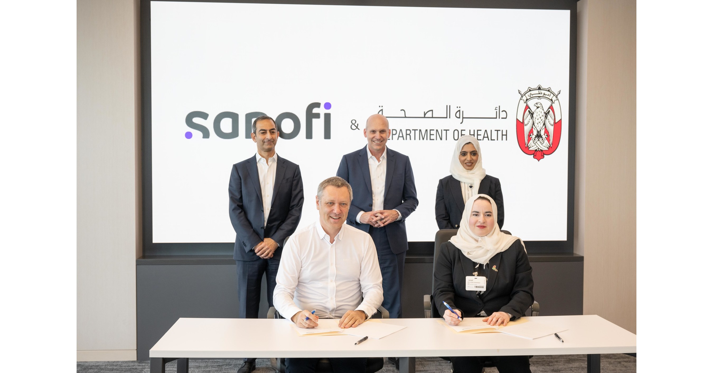 Abu Dhabi partners with the French Sanofi in four strategic healthcare areas