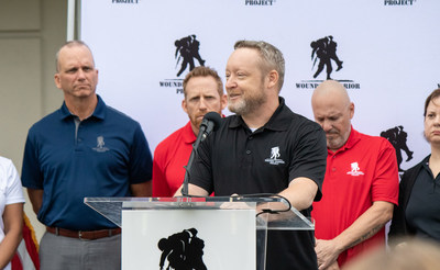 Army veteran Andrew Myatt of Arlington, Virginia, shares his personal experiences with toxic exposures outside of Wounded Warrior Project headquarters.