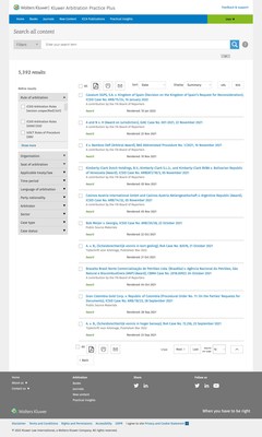 Wolters Kluwer Announces a Suite of Enhancements for Kluwer Arbitration Practice Plus