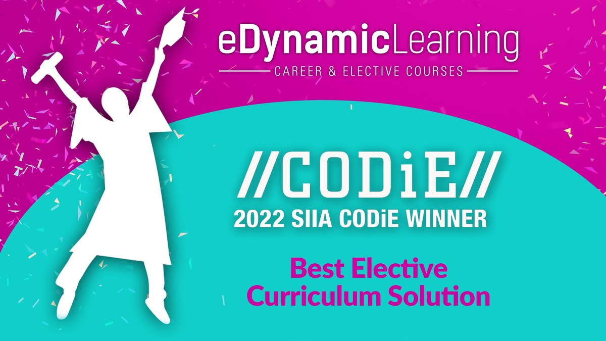 eDynamic Learning Wins the EdTech CODiE Award for Best Elective Curriculum - Vimarsana News