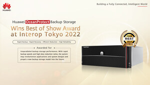 Huawei OceanProtect Backup Storage gewinnt den Best of Show Award auf der Interop Tokyo 2022
