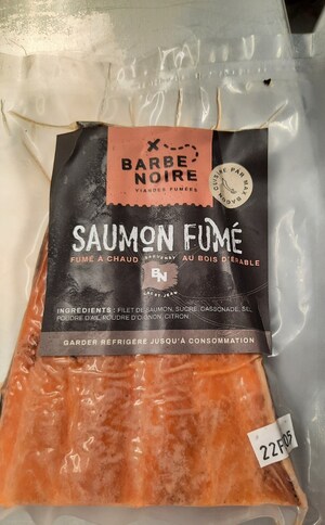 Absence d'informations nécessaires à la consommation sécuritaire du saumon fumé vendu par l'entreprise Barbe Noire