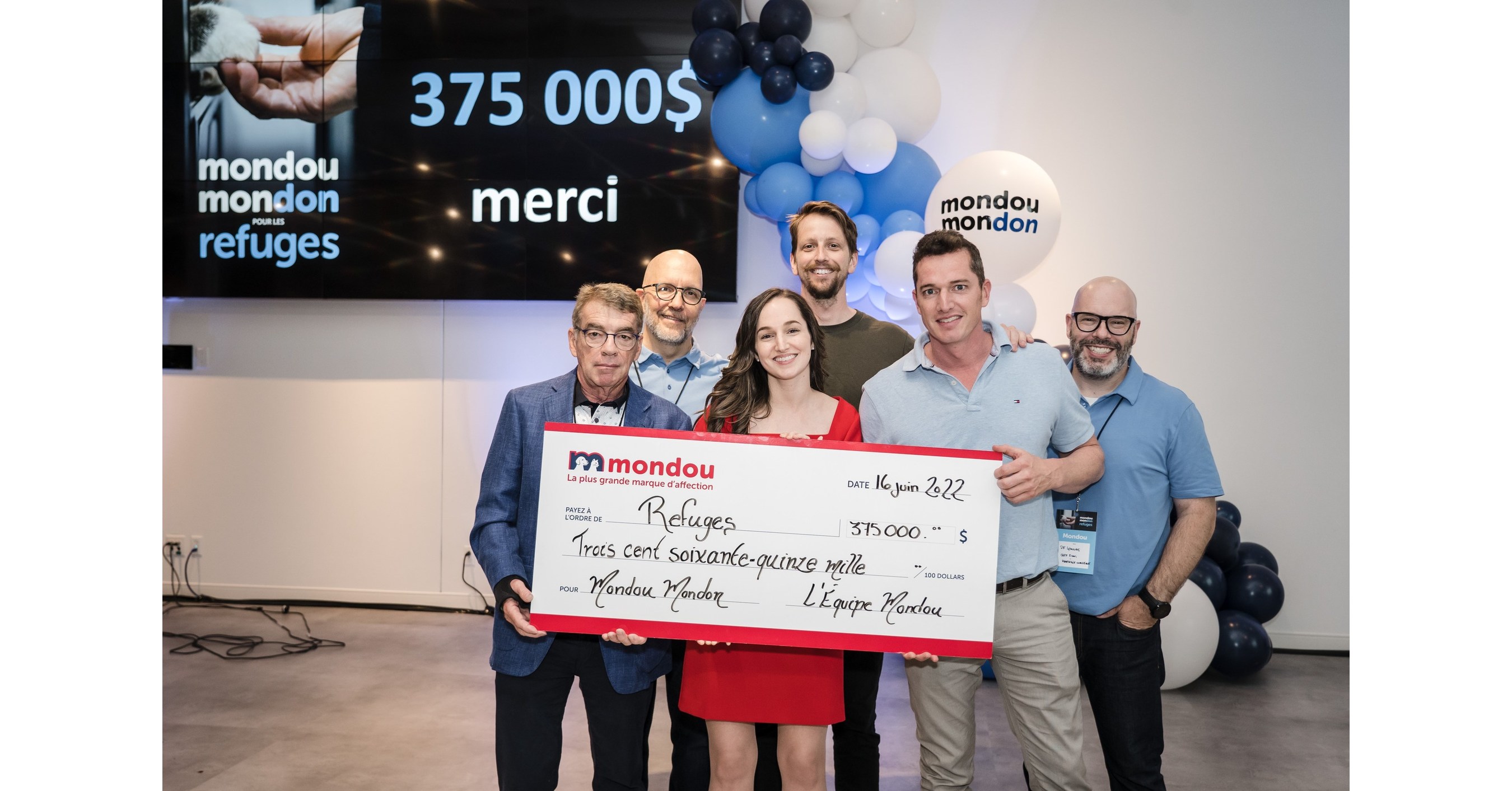 Mondou Doubles its Objective by Raising a Record $375,000 in Donations ...