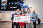 Mondou double son objectif en amassant la somme record de 375 000 $ en dons lors de la 5e édition de la campagne Mondou Mondon au profit des refuges!