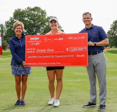 In one of the most exciting Meijer LPGA Classics yet, Jennifer Kupcho claimed the title of Champion and the event surpassed its increased fundraising goal to garner $1.25 million to feed families in need. (PRNewsfoto/Meijer)