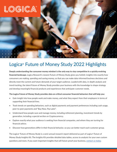 Cover of the Logica Future Of Money Highlight Report.