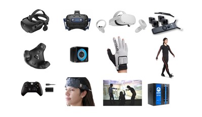 The WorldViz VR budgeting guide includes detailed sections on VR equipment from VR headsets to 3D projection systems, motion tracking, controllers and biofeedback.