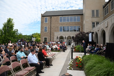 St. John Fisher University's celebratory event held on Monday, June 20 also marked the 73rd anniversary of the institution's groundbreaking ceremony for the construction of Kearney Hall, Fisher's original building.