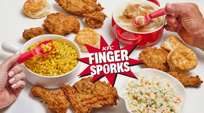 Get your fingers on (and in) this playful eating utensil you never knew you needed. Introducing KFC Finger Sporks, KFC’s new ergonomic and gastronomic piece of tableware-tech that will make all your KFC favorites (literally) finger lickin’ good.