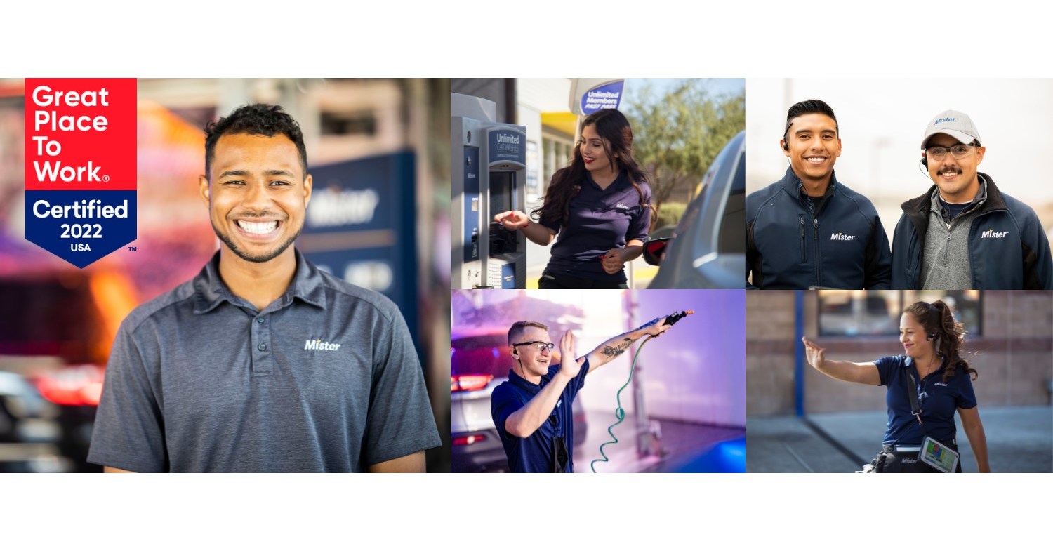 Mister Car Wash Earns 2022 Great Place to Work Certification™
