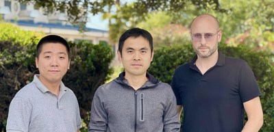 From left to right: Chung Hoang, Wesley Zheng, and Nicolas Beucher