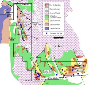 Sitka Gold Completes First Hole of its 2022 Drilling Program at Alpha Gold in Nevada