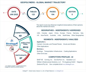New Study from StrategyR Highlights a $36.4 Billion Global Market for Geopolymers by 2026