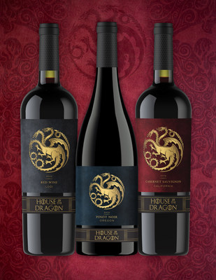 House of the Dragon wines includes a vintage 2020 Red Wine, 2021 Pinot Noir and 2019 Cabernet Sauvignon.