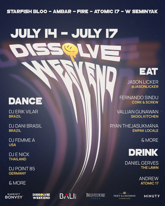 Dissolve Weekend, Bali's Most Anticipated Festival, Is Coming This July - Vimarsana News