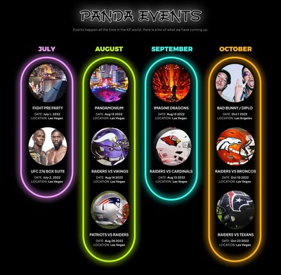Kanpai Pandas Event Calendar