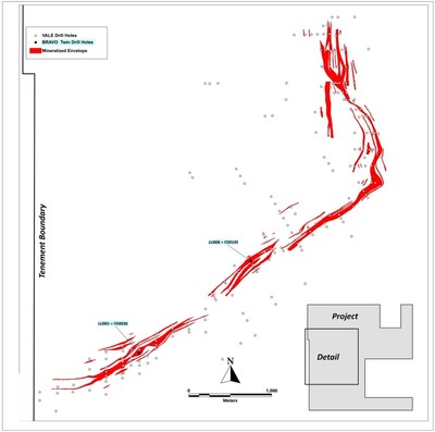 Location of Bravo twin holes (CNW Group/Bravo Mining Corp.) Location of Bravo twin holes (CNW Group/Bravo Mining Corp.)