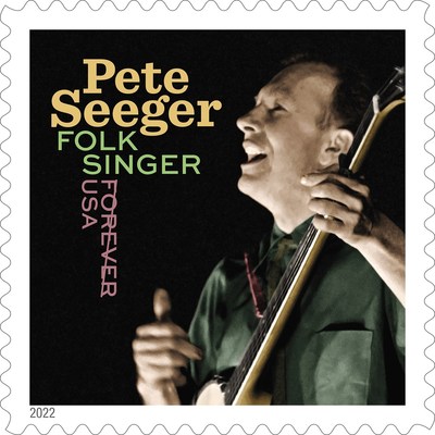 Folk Singer Pete Seeger honored with U.S. postage stamp