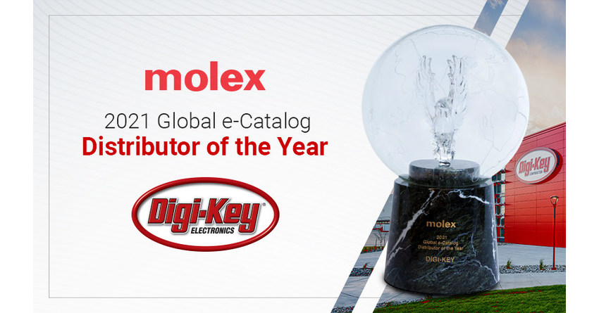 Molex Names Digi-Key Electronics 2021 Global e-Catalog Distributor of ...