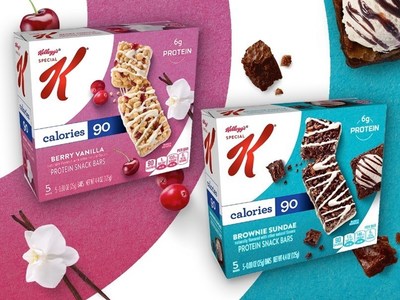 Kellogg’s® Special K® Protein Snack Bars pack six grams of protein into each delicious bar for an on-the-go snack with 90 calories. (Credit: Kellogg Company)