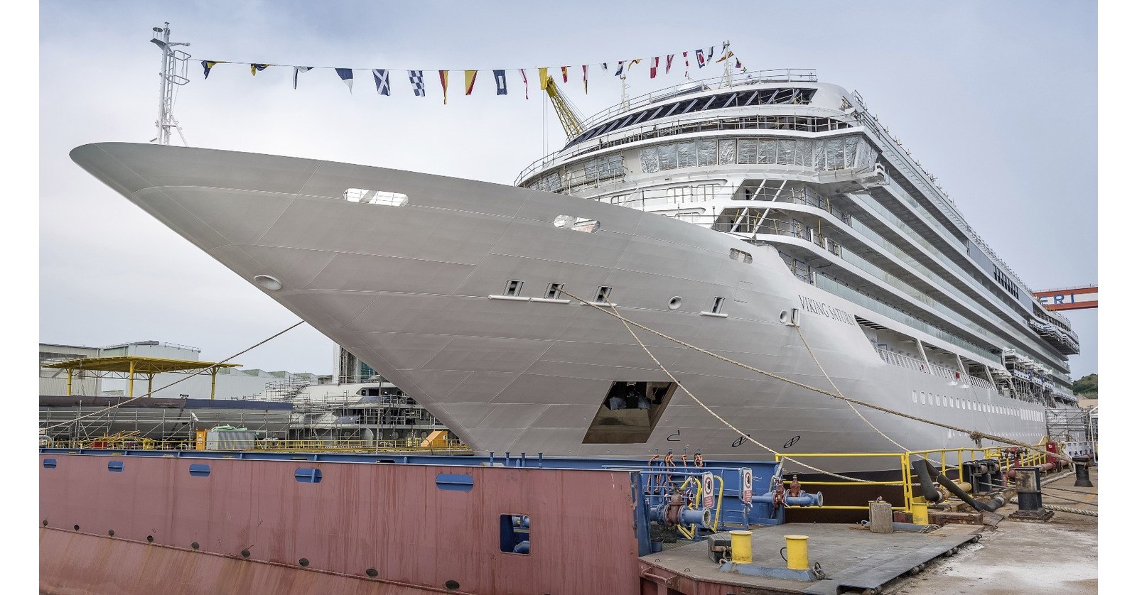 VIKING MARKS FLOAT OUT OF NEWEST OCEAN SHIP