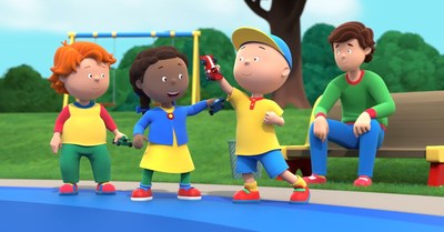 A brand new CG-animated series and five family specials for beloved preschool brand Caillou are coming to Peacock from WildBrain. (CNW Group/WildBrain Ltd.)