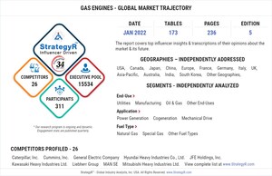 New Study from StrategyR Highlights a $5.1 Billion Global Market for Gas Engines by 2026