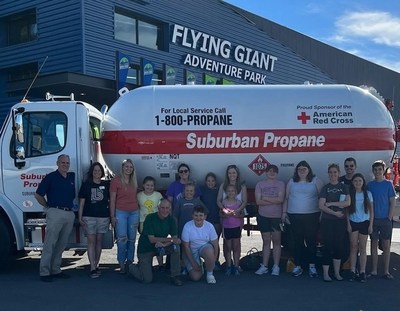 Representatives from Suburban Propane partnered with members of Big Brothers Big Sisters of Central Montana to provide matching funds for the non-profit’s summer celebration at Flying Giant Adventure Park in Helena, Montana. The effort is part of Suburban Propane’s SuburbanCares initiative in communities across the nation.