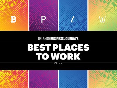 Mattamy Homes has been chosen as one of Central Florida's Best Places to Work by the Orlando Business Journal for 2022. This is the second consecutive year the Journal has recognized Mattamy Homes for its workplace environment. (CNW Group/Mattamy Homes Limited)