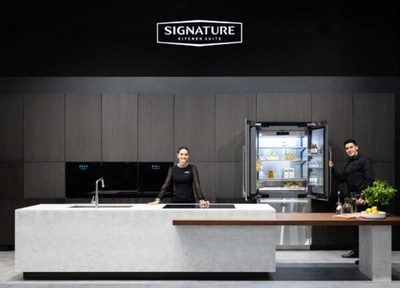 Signature Kitchen Suite durante a Semana de Design de Milão (Créditos: Divulgação LG)