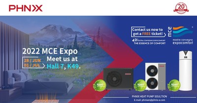 PHNIX partecipa a Mostra Convegno Expocomfort 2022 per presentare le pompe di calore R290 adatte a tre tipologie di utilizzo