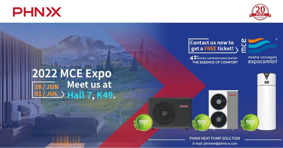 PHNIX asistir&aacute; a Mostra Convegno Expocomfort (MCE) Expo 2022