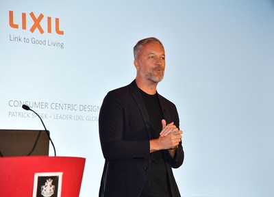 Patrick Speck, Leader, LIXIL Global Design, EMENA, speaking on customer-centric design to IPA attendees. (PRNewsfoto/LIXIL)