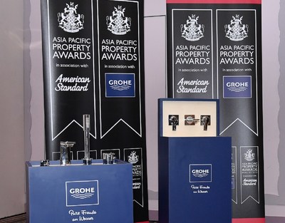 LIXIL power brands, GROHE and American Standard showcase at the Asia Pacific Property Awards. (PRNewsfoto/LIXIL)