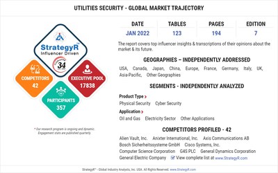 New Analysis from Global Industry Analysts Reveals Steady Growth for Utilities Security, with the Market to Reach $16.3 Billion Worldwide by 2026