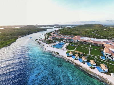 Aerial view of the brand new Sandals Royal Curaçao, Sandals Resorts’ 16th resort and the first in the Dutch Caribbean - Photo Credit Corey Hamilton for Sandals Resorts.