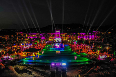 Aerial view of Sandals Royal Curaçao during the resort’s Grand Opening Celebration on June 24th - Photo Credit Corey Hamilton for Sandals Resorts.