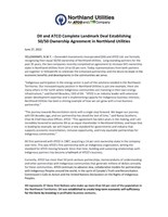 DII and ATCO Complete Landmark Deal Establishing 50/50 Ownership Agreement in Northland Utilities (CNW Group/ATCO Ltd.)