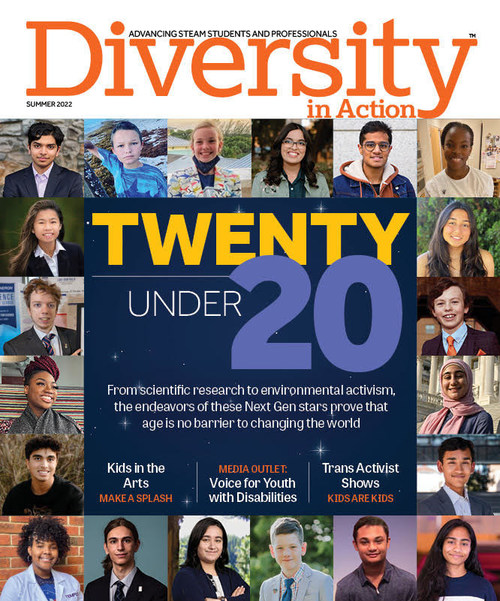 Diversity in Action recognizes young people who are changing the world in its 20 Under 20 list