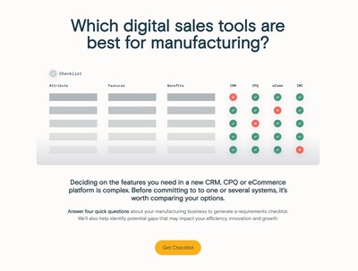 In Mind Cloud Launches Software Comparison Checklist to Help Manufactures Pick the Right Digital Sales Tools