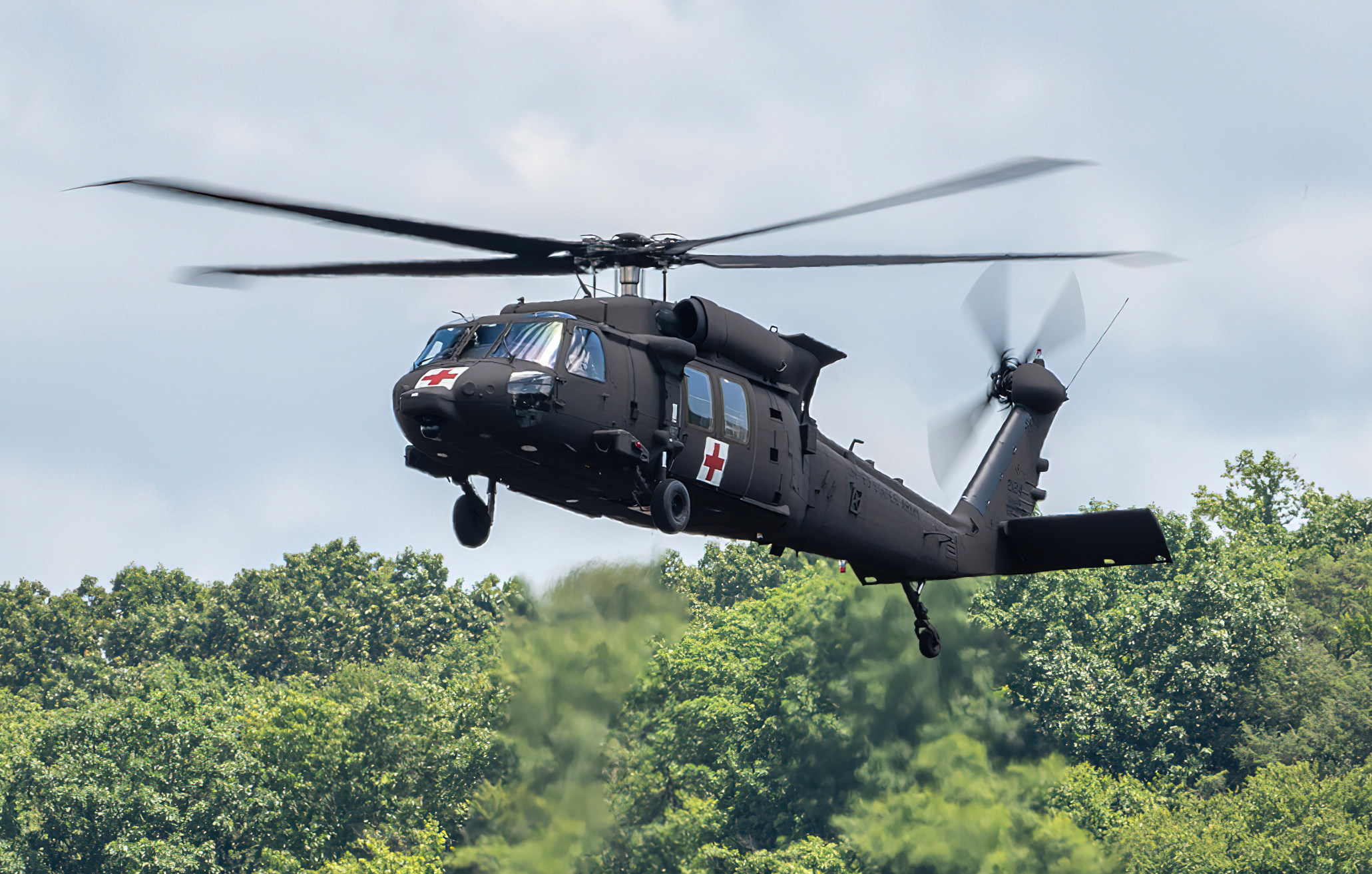 An HH-60M MEDEVAC takes flight at Sikorsky’s headquarters in Stratford, Connecticut. Sikorsky continues to modernize and enhance the Black Hawk thanks to a hot production line, mature well-established supply chain and digital factory. Photo courtesy Sikorsky, a Lockheed Martin company.