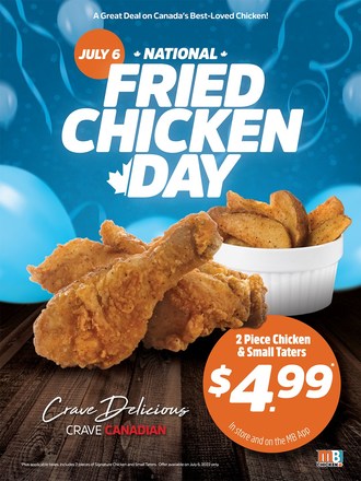 Mary Brown's Chicken Celebrates National Fried Chicken Day with a
