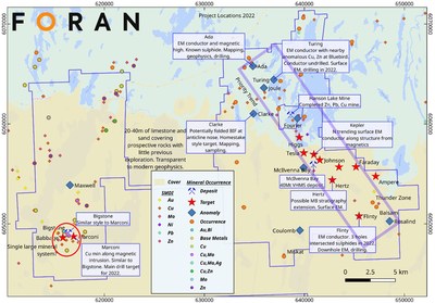 Project Location Map (CNW Group/Foran Mining Corporation)