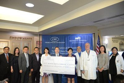 Charles Huang Foundation Board Members, US Congresswoman Judy Chu, and Arcadia Methodist Hospital Doctors and Staff during the signing ceremony