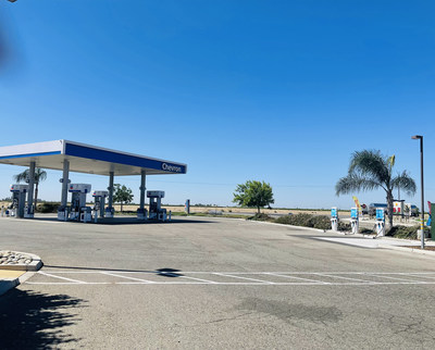 Through PG&E's EV Fast Charge Program, EV Connect has already deployed eight fast chargers at a SWS Fuel-managed convenience store in Madera (pictured) and a United Park convenience store in Chowchilla.