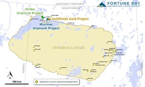 FORTUNE BAY INTERSECTS ELEVATED RADIOACTIVITY IN MAIDEN DRILL PROGRAM AT THE STRIKE URANIUM PROJECT