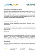 Lundin Gold Announces Upgrade to OTCQX (CNW Group/Lundin Gold Inc.)